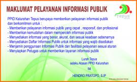 Maklumat Pelayanan Informasi Publik Kalurahan